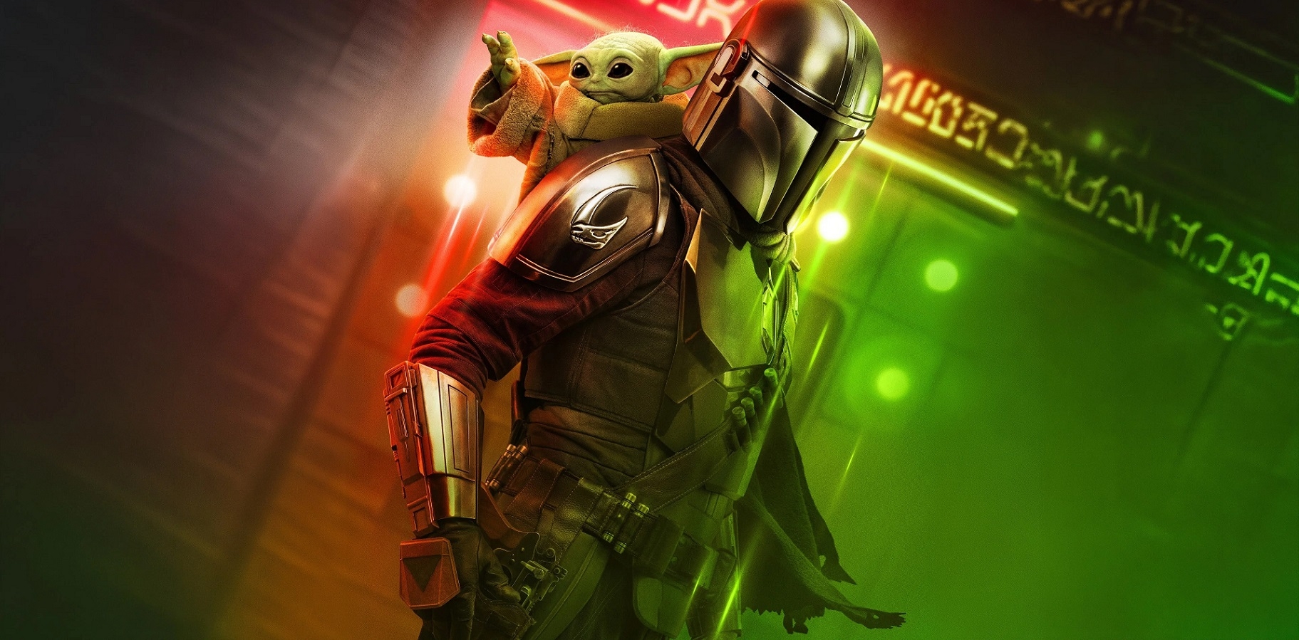 Film backdrop for Star Wars: The Mandalorian and Grogu